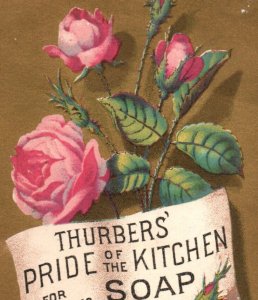 1880s Thurbers' Pride Of The Kitchen Soap Moonlight Castle Lot Of 2 F21