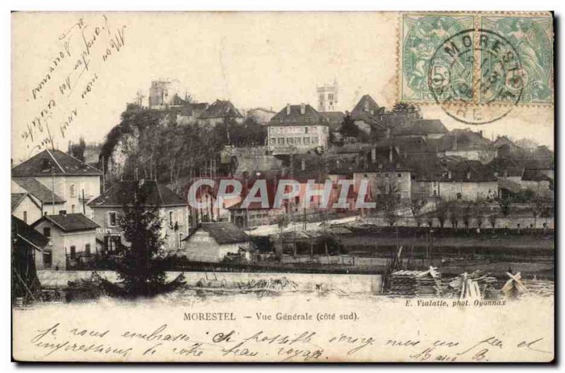 Morestel Old Postcard General view (south side)