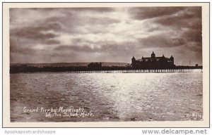 England Weston-Super-Mare Grand Pier By Moonlight Real Photo