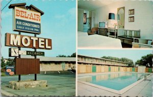 Bel-Air Motel Bells Corner Ottawa Ontario Pool Interior Unused Postcard F94