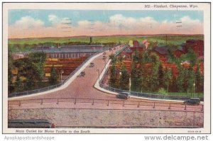 Wyoming Cheyenne Viaduct Main Outlet For Motor Traffic To The South 1947