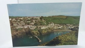 Vintage Postcard Aerial View of Port Isaac Cornwall