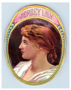 1870's Jersey Lily Geo S Harris Cigar Box Label #6KE