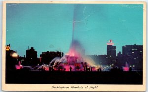 M-64511 Buckingham Fountain At Night Chicago Illinois