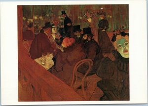 Postcard Art - Henri De Toulouse-Lautrec - At the Moulin Rouge