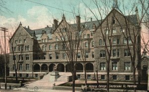 Vintage Postcard 1909 Royal Victoria College Sherbrooke St. Montreal Canada