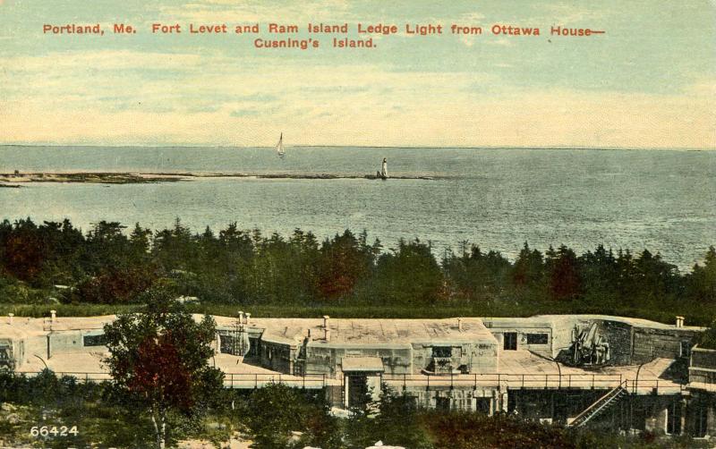 ME - Portland. Fort Levet, Cushing's Island
