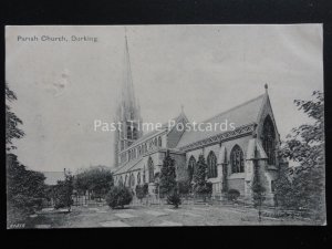 Surrey DORKING Parish Church c1904 Old Postcard by Valentine 31510