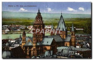 Old Postcard Mainz Blick vom Stephansturm