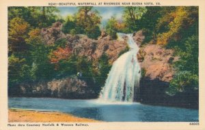 Beautiful Waterfall at Riverside near Buena Vista VA, Virginia - Linen