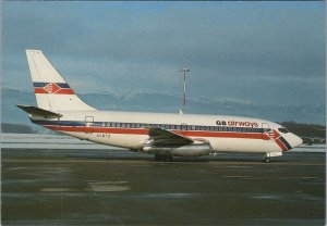 Aviation Postcard - Gibraltar Airways Boeing 737-2U4 Aeroplane, Geneve RR18418