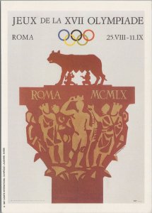 Sports Postcard - Olympics, Roma, Italy, Mars Advertising  Ref.RR17943