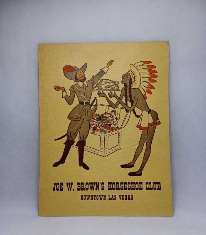 Joe W. Brown's Horse Shoe Club 1954 Thanksgiving Dinner Menu  Las Vegas