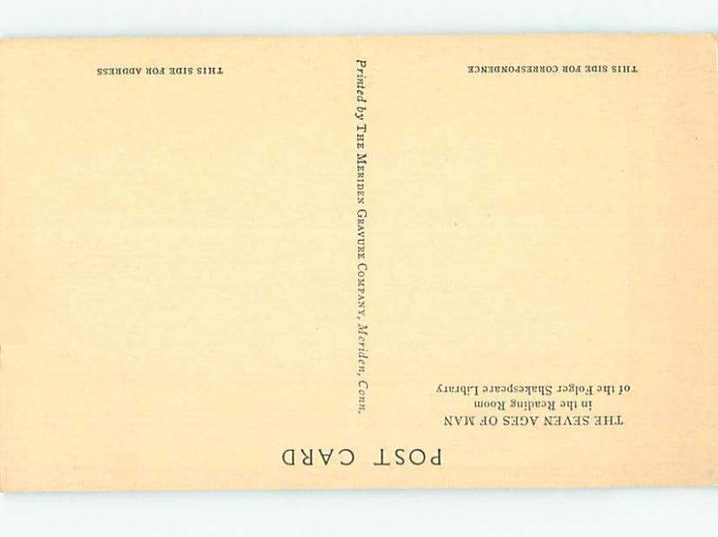 Unused Pre-1980 LIBRARY SCENE Washington DC hs2387