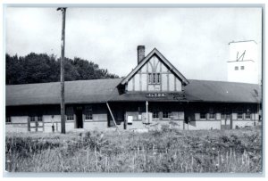 c1960's Alton Iowa IA Vintage Railroad Train Depot Station RPPC Photo Postcard