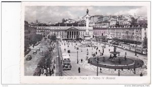 RP; Tinted, LISBOA, Portugal; Praca D. Pedro IV, Street Car, 30-50s