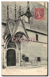 Old Postcard Beaune Portal L & # 39Hotel God