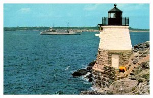 Postcard LIGHTHOUSE SCENE Newport Rhode Island RI AQ0130