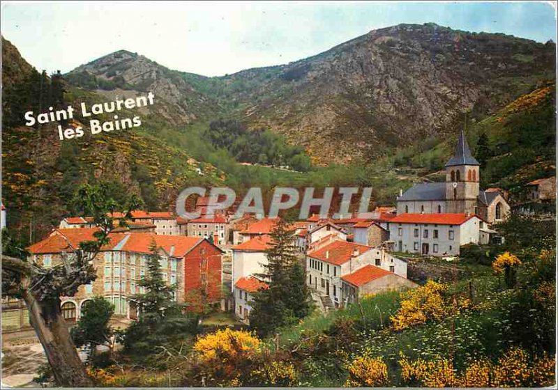 Postcard Modern Saint Laurent les Bains Ardeche