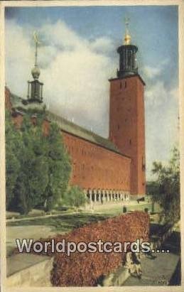 Stadshuset, Stockholm Sweden Postal Used Unknown 