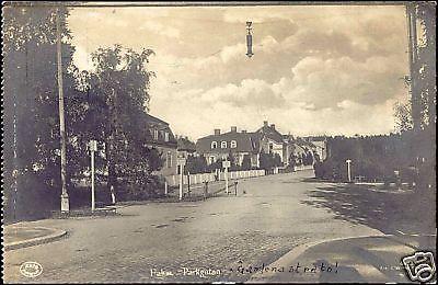 sweden, FALUN, Dalarna, Parkgatan (1925) RPPC Stamps