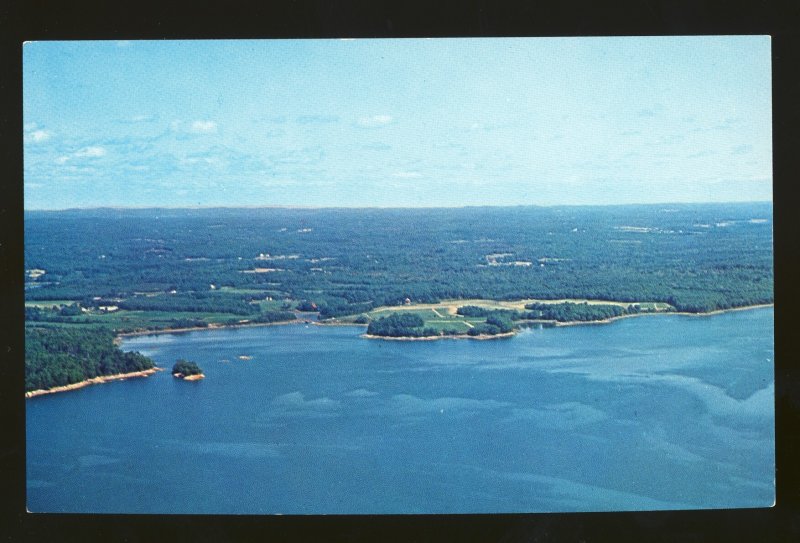 Freeport, Maine/ME Postcard, Recompense Shore Campsites & Wolfe's Beef Farm