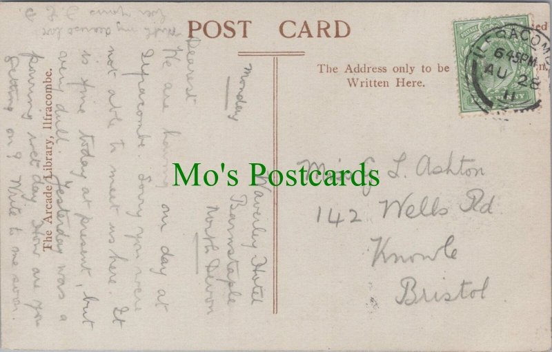 Genealogy Postcard - Ashton, 142 Wells Road, Knowle, Bristol   GL905