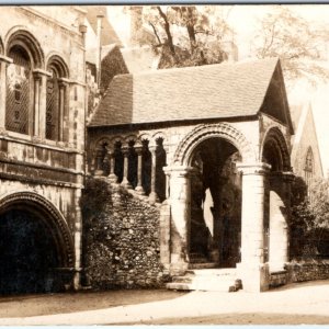 c1920s Canterbury, Kent, England RPPC Norman Staircase Real Photo Cathedral A138