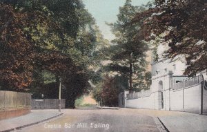 Castle Bar Hill Ealing London Antique Postcard