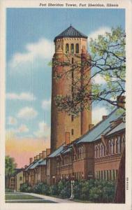 Illinois Fort Sheridan Tower Curteich