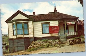 postcard Victor, Colorado - Lowell Thomas boyhood home