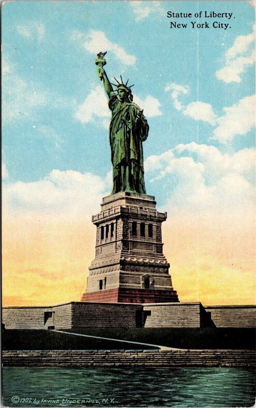 Statue Of Liberty National Landmark Liberty Island New York City DB Postcard 