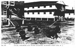 New Jersey Fort Dix Machine Gun with Infantry Support