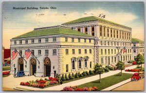 Toledo Ohio 1945 Postcard Municipal Building