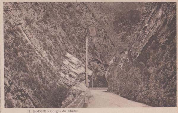 Gorges Du Chabet 18 Bougie Algeria Antique Algerian Mediterranean Old Postcard