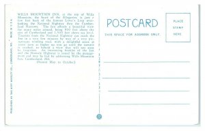 Wills Mountain Inn, Cumberland, MD Postcard *6S(3)16