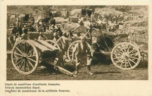 French C-1915 WW1 Munitions Depot Military RPPC Photo Postcard 21-14063