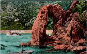 CATALINA, CA  California    ARCH ROCK & BOATS   c1910s    Mitchell   Postcard