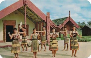 Maori Poi Dance at Model Pa, New Zealand