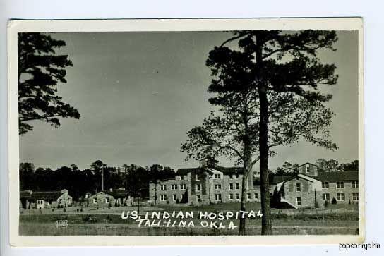 Talihina OK Us Indian Hospital RPPC Postcard