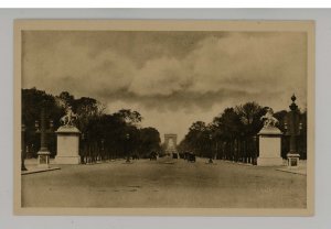 France - Paris. Champs-Elysees Avenue, Street Scene