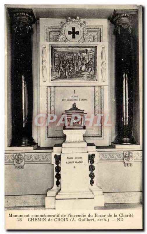 Paris - 1 - Commemorative Monument & # 39Incendie the Bazar de la Charite - O...