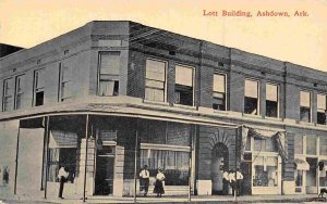 Lott Building Ashdown Arkansas 1910c postcard