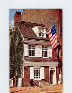 Postcard Betsy Ross House, Birthplace Of Old Glory, Philadelphia, Pennsylvania