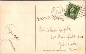 Flower Garden C E Kohl Oconomowoc Wisconsin Postcard 1910