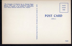 33120) Painting Surrender General Robert E Lee General Ulysses S. Grant 1865