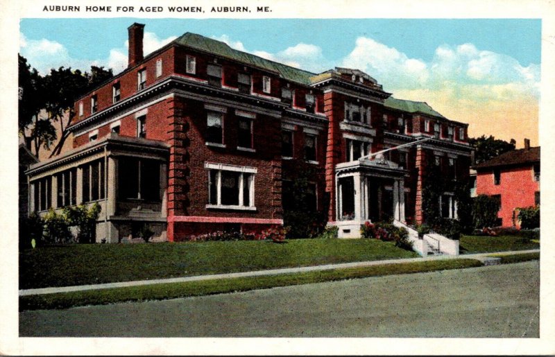 Maine Auburn Home For Aged Women 1950