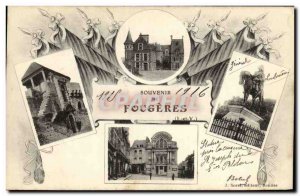 Old Postcard Remembrance Fougeres