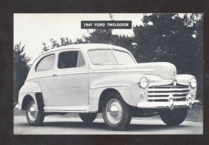 1947 GORD TWO DOOR STORM LAKE CHEROKEE IOWA CAR  DEALER ADVERTISING POSTCARD