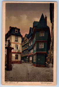 Frankfurt Hesse Germany Postcard Coldhul Street c1940's Vintage Unposted